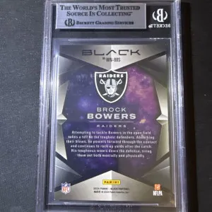 Brock Bowers White Knight Case Hit BGS9 back
