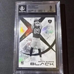 Brock Bowers White Knight Case Hit BGS9 front