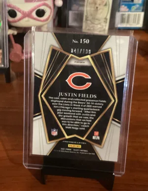 2021 Panini Select Justin Fields Tri-color Rookie /199 back