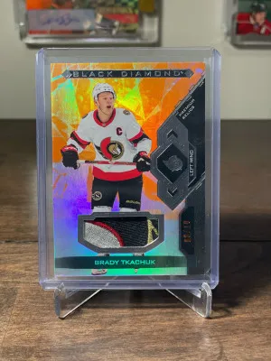 2022-23 Black Diamond Brady Tkachuk Premium Relics /10 front