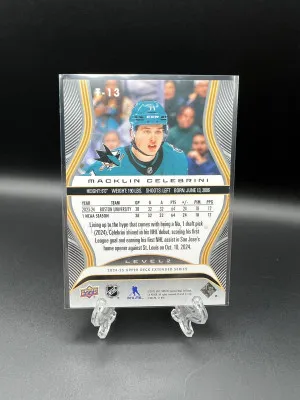 Macklin Celebrini Trilogy Premieres /499 back