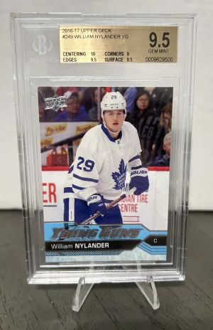 16-17 UD William Nylander Young Guns BGS 9.5 front