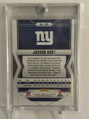 2025 Elite Jaxson Dart Green 2/6 back