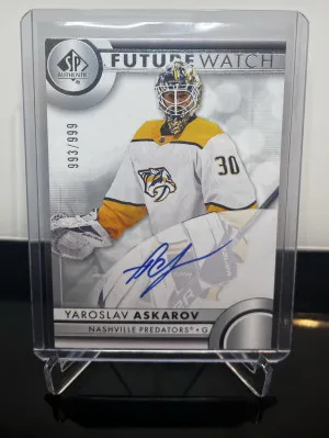 2023-24 Future Watch Auto- Yaroslav Askarov front