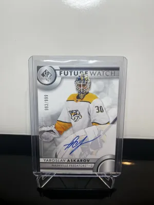2023-24 Future Watch Auto- Yaroslav Askarov back