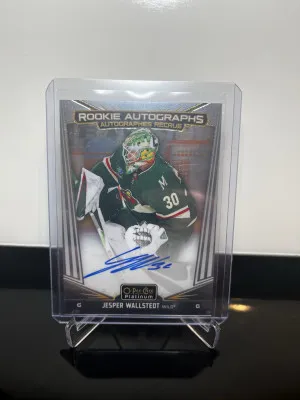 2024-25 O Pee Chee Platinum Rookie Auto- Jesper Wallstedt back
