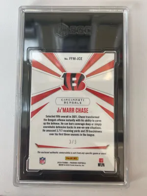 2024 Panini Phoenix Jamarr Chase Laundry Tag /3 back
