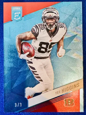Tee Higgins 2023 Donruss Elite Platinum /3 front