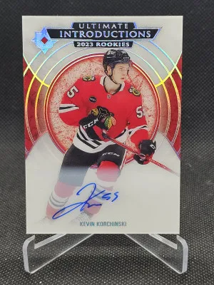 2023-24 Ultimate Collection Ultimate Introductions Autographs #UI87 Kevin Korchinski front