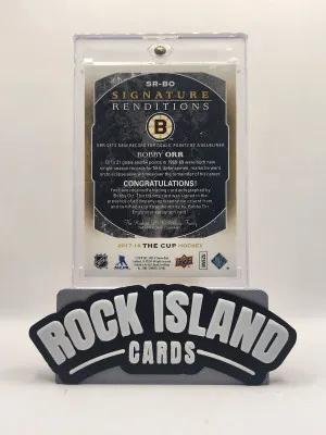 Bobby Orr 2017-18 Upper Deck The Cup Signature Renditions #SR-BO Autograph back