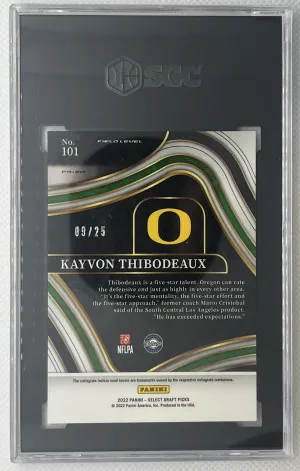2022 Select D.P. Kayvon Thibodeaux Tie-Dye /25 SGC 9 back