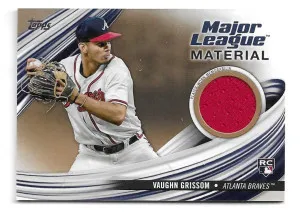 2023 Topps Major League Materials Gold #MLMVG Vaughn Grissom (RC) - Atlanta Braves (#31/50) front