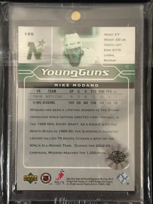 Mike Modano Young Guns auto back