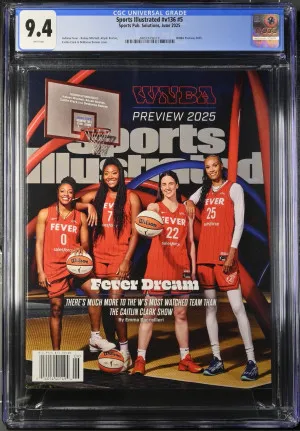 Caitlin Clark 1st Sports Illustrated Cover 2025 June Graded CGC 9.4 front