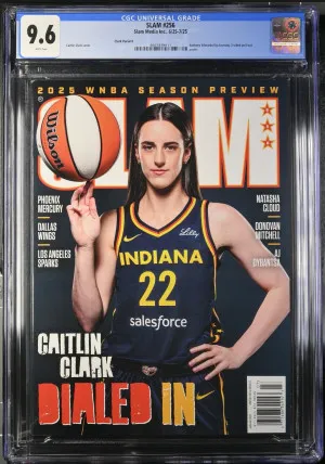 Caitlin Clark Cover SLAM Magazine #256 "Dialed In" Issue Graded CGC 9.6 Top Pop! front