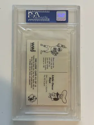 1989 Lions Police Barry Sanders back