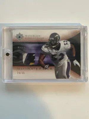 2005 Ultimate Collection Ray Lewis Game Used Patch front