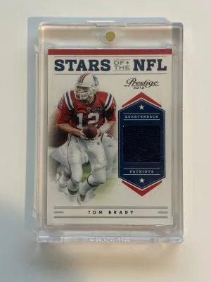 2012 Tom Brady Game Worn Prestige Patch /249 front