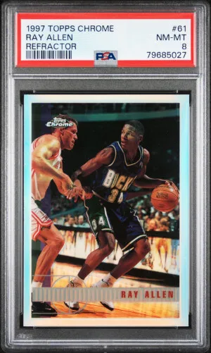 1997 Topps Chrome Ray Allen Refractor front