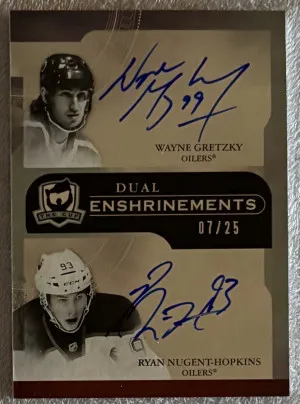 Wayne Gretzky & RNH 2011-12 The Cup Enshrinements Auto /25 front