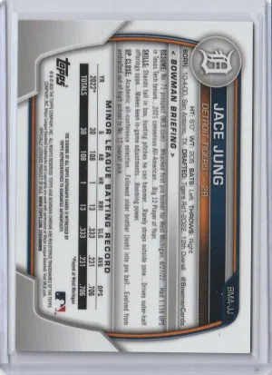 2023 Bowman Chrome Mega Mojo Autograph Jace Jung #BMA-JJ back