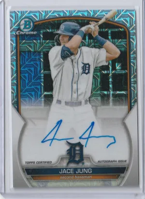 2023 Bowman Chrome Mega Mojo Autograph Jace Jung #BMA-JJ front