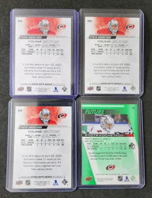 Pyotr Kochetkov Lot of 4 Rookies back