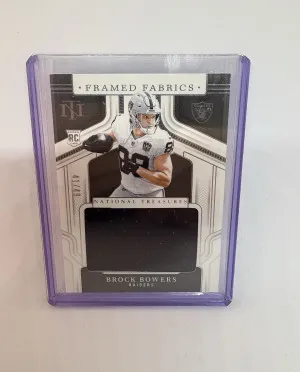 2024 National Treasures Football Brock Bowers Rookie Patch /49 front