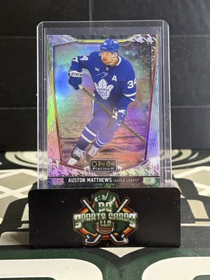 Auston Matthews Mixed Media Variant OPC Platinum front