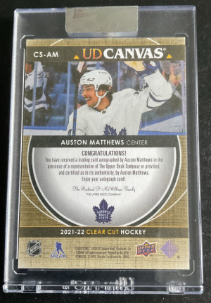 21-22 Clear Cut Canvas Austin Mathew’s 7/34 back