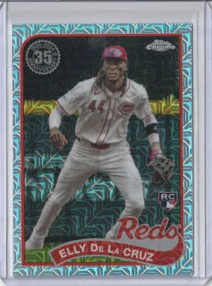 2024 Topps Chrome Update 1989 Topps Baseball Elly De La Cruz #T89CU-40 front