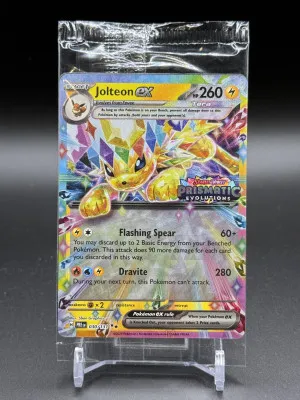 Pokemon TCG Jolteon EX 030/131 Prismatic Evolutions Stamped Promo Sealed front