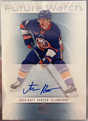 2022-23 SP Authentic Retro Future Watch Auto- Aatu Raty/199 front