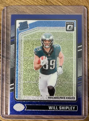 2024 Optic Will Shipley #298 Blue Glitter SSP front