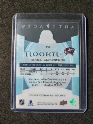 Kirill Marchenko Artifacts Rookie back