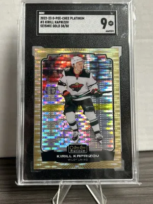 22-23 OPC Platinum Kirill Kaprizov Seismic Gold /50 front