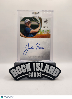 Justin Thomas 2024 Upper Deck SP Authentic Marks of Distinction /25 Auto front