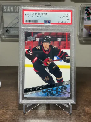 2020 Upper Deck Tim Stutzle Young Guns front