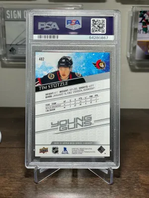 2020 Upper Deck Tim Stutzle Young Guns back