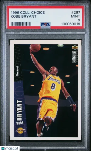 1996 Collector's Choice Kobe Bryant #267 PSA 9 front