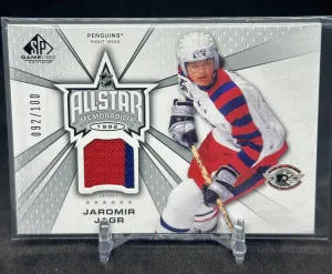 Jaromir Jagr 2023-24 UD SP Game Used 1992 All-Star Jersey Relic /100 #RR-JJ front