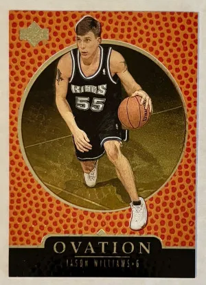 1998-99 Upper Deck Ovation #77 Rookie Gold Jason Williams /1000 front