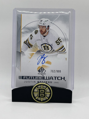 Justin Brazeau| 24-25 UD SPA| Future Watch Auto| #752/999 front