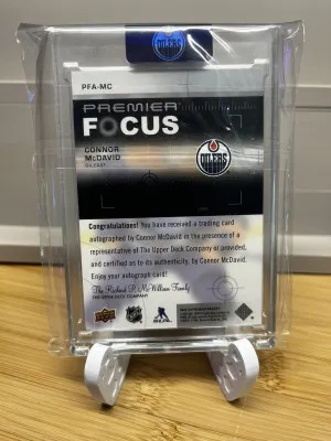 2023-24 Premier Focus Connor McDavid Auto /25 back