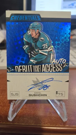 2023-24 Debut Ticket Access Auto Blue Rookie /35 Danil Gushchin