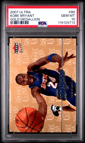2007 Ultra Kobe Bryant Gold Medallion front