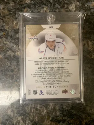 ALEX  OVECHKIN 2015 UD THE CUP #95 GOLD SPECTRUM AUTO 1/12 #95 Capitals back