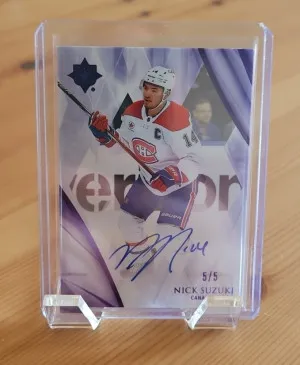 2023-24 Upper Deck Ultimate Collection Auto Nick Suzuki 5/5🔥 Montreal Canadiens front