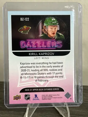 20-21 UD Kirill Kaprizov Rookie Dazzlers back