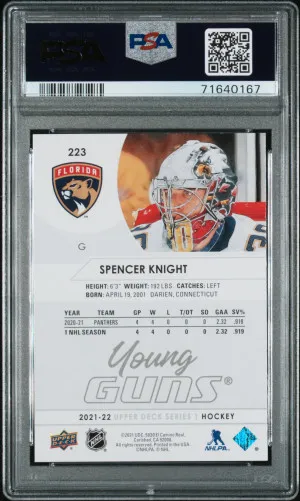 Spencer Knight Young Guns back